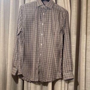 Michael Kors Men's Plaid Shirt - Black and Brown